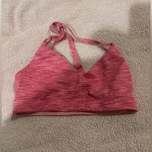 Outdoor Voices Freeform Sports Bra. 
Pink Strappy Sports Bra